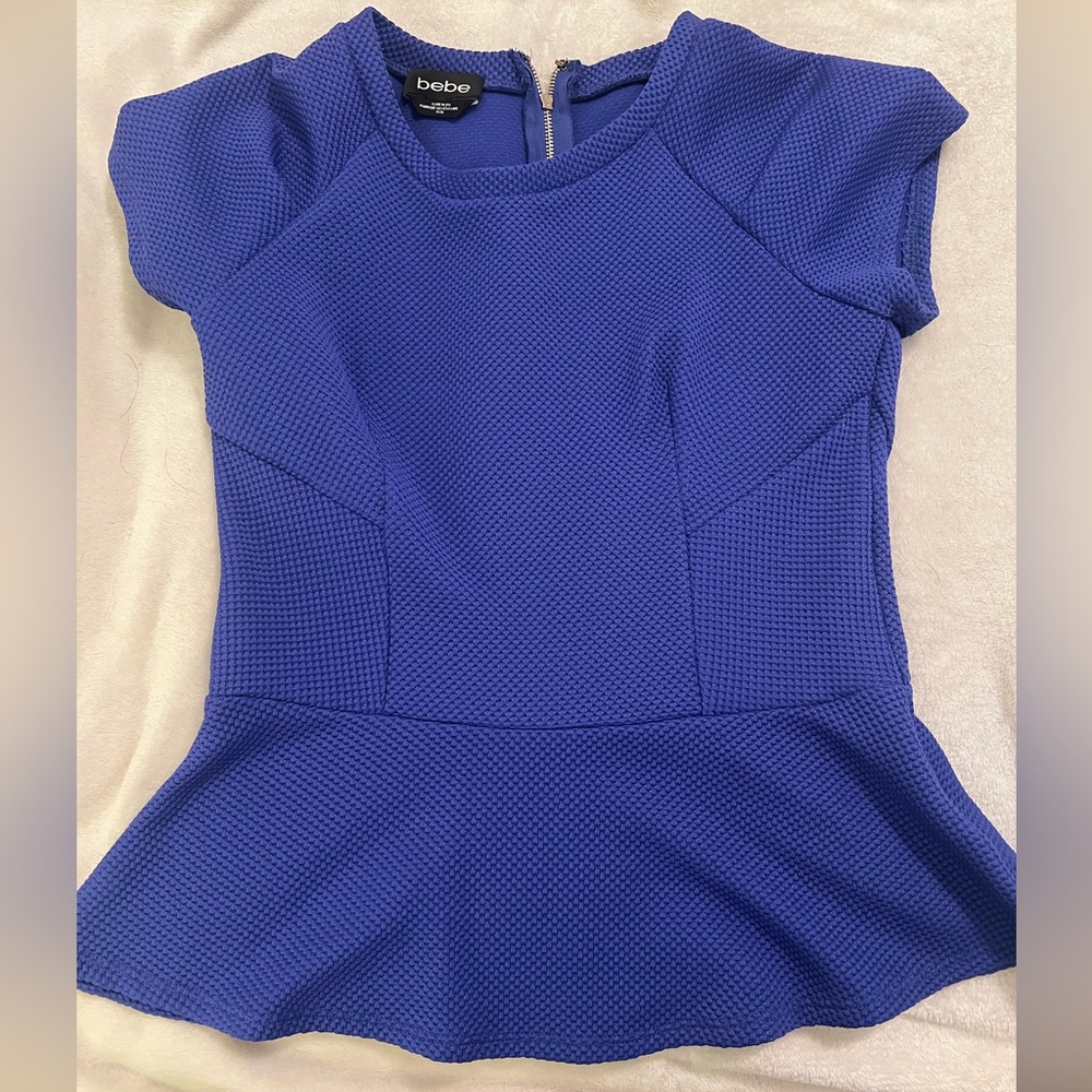 Bebe peplum top